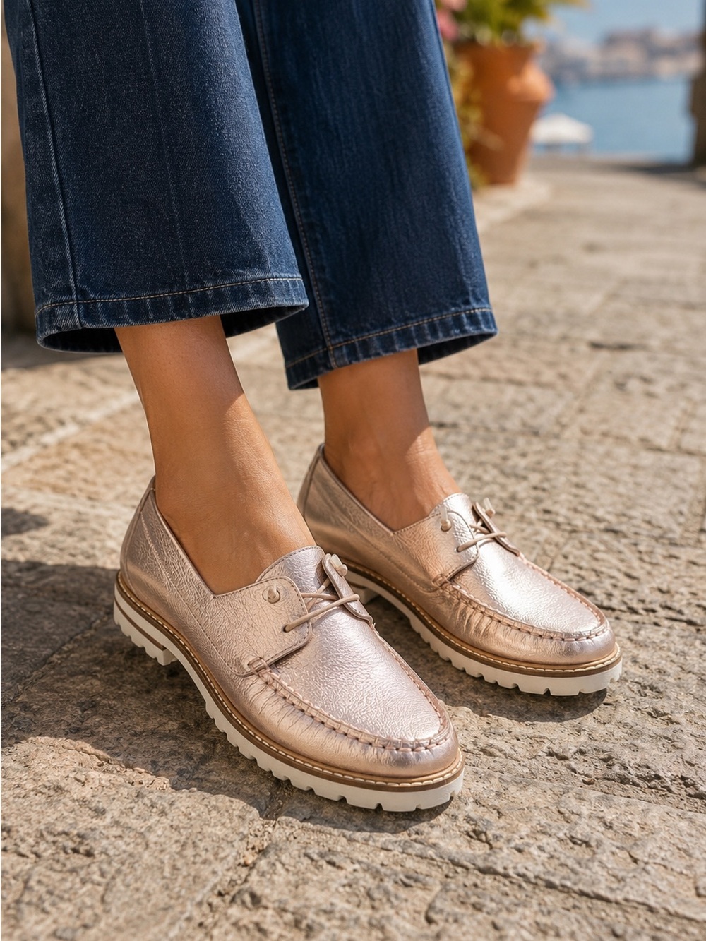 NWT TROTTERS FARAH ROSEGOLD SHOES SIZE‎ 10.5
